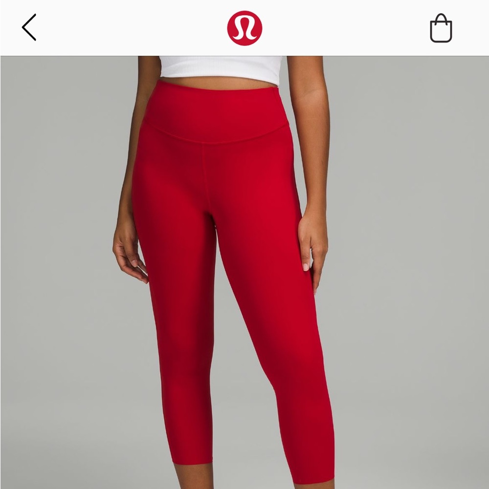 Lululemon base pace red leggings
